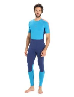 Icebreaker Men 125 Zoneknit Ss Crewe Geo Blue/Royal Navy/Cb