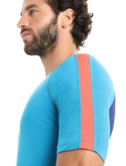 Icebreaker Men 125 Zoneknit Ss Crewe Geo Blue/Royal Navy/Cb -TROLKID Bekleidung Geschaft 0A56H7784 5 1280x1280