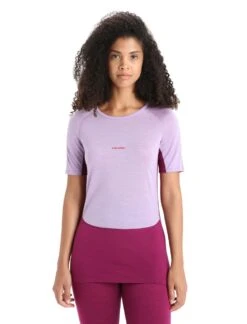 Icebreaker Women 125 Zoneknit Ss Crewe Purple Gaze/Go Berry/Cb -TROLKID Bekleidung Geschaft 0A56H8823 1 1280x1280