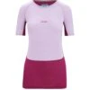 Icebreaker Women 125 Zoneknit Ss Crewe Purple Gaze/Go Berry/Cb -TROLKID Bekleidung Geschaft 0A56H8823 front 1280x1280