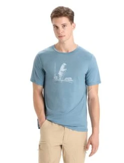 Icebreaker Men Tech Lite Ii Ss Tee Polar Paddle Astral Blue -TROLKID Bekleidung Geschaft 0A56NA730 1 1280x1280