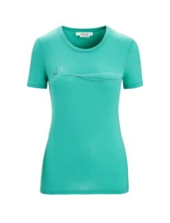 Icebreaker Women Tech Lite Tee Cadence Path Loden