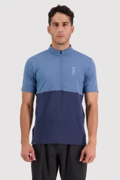 Mons Royale Cadence Half Zip Blue Slate/Midnight