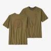 Patagonia M'S Spoke Stencil Responsibili-Tee Moray Khaki