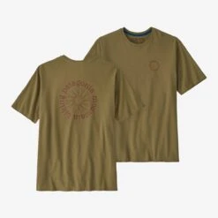 Patagonia M'S Spoke Stencil Responsibili-Tee Moray Khaki
