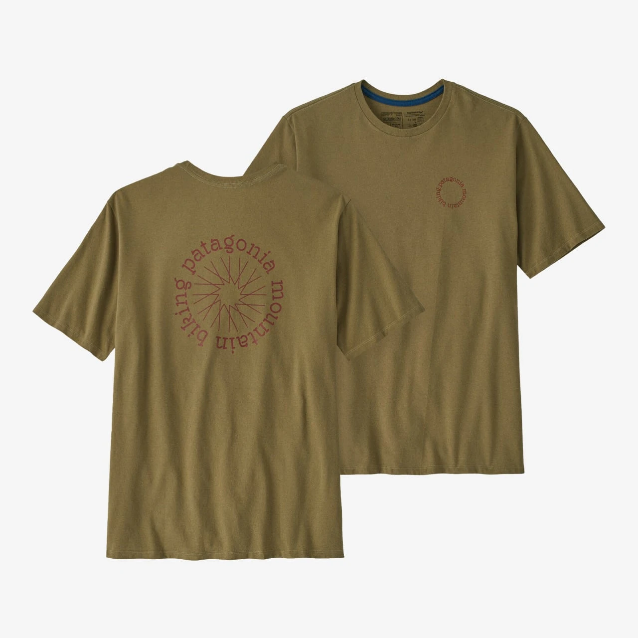 Patagonia M'S Spoke Stencil Responsibili-Tee Moray Khaki 3 Patagonia M'S Spoke Stencil Responsibili-Tee Moray Khaki
