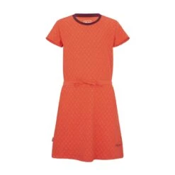 TROLLKIDS Girls Noresund Dress Sweet Cherry/Redwood