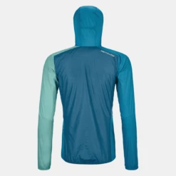 Ortovox Windbreaker Jacket W Petrol Blue -TROLKID Bekleidung Geschaft 60010 55901 WINDBREAKER JACKET W petrol blue B 02 1280x1280