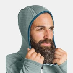 Ortovox Fleece Light Hoody M Arctic Grey Blend -TROLKID Bekleidung Geschaft 87196 87901 FLEECE LIGHT HOODY M arctic gery blend D 03 1280x1280