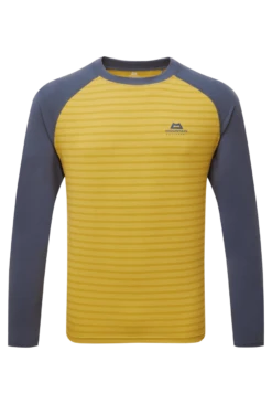 Mountain Equipment Redline LS MEN Tee Acid Stripe / Denim
