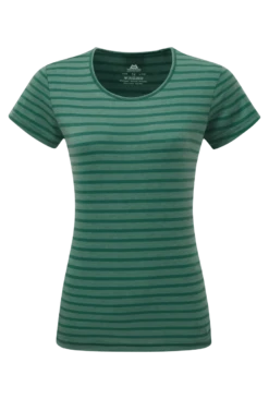Mountain Equipment Groundup Stripe WMN Tee Spruce Stripe