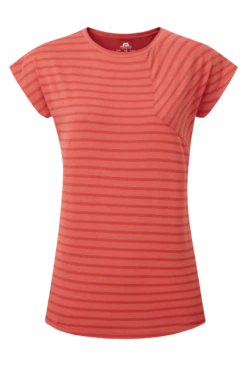 Mountain Equipment Silhouette WMN Tee Rosewood Stripe/Rosewood