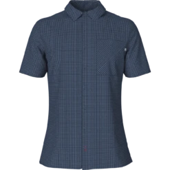 The North Face Mens S/S Hypress Shirt Shady Blue Plaid