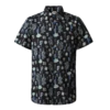 The North Face Mens S/S Baytrail Pattern Shirt Sonic Blue