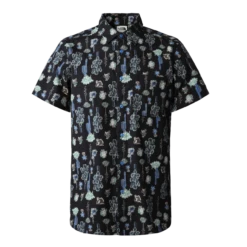 The North Face Mens S/S Baytrail Pattern Shirt Sonic Blue