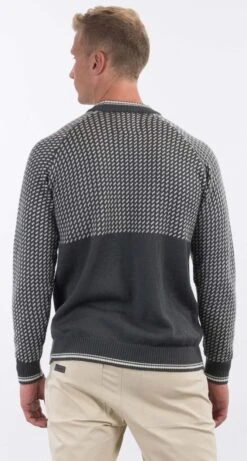 Bergans Alvdal Wool Jumper Men -TROLKID Bekleidung Geschaft bergans alvdal wool jumper dkgrey vanilla white 2 1280x1280