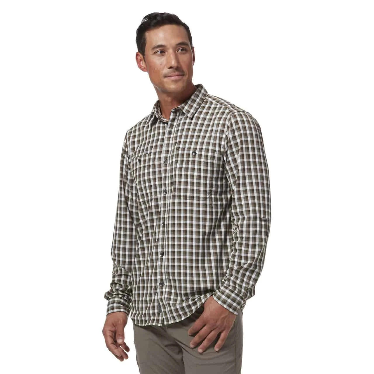 Royal Robbins Bug Barrier Vista Dry Plaid L/S / Coffee 5 Royal Robbins Bug Barrier Vista Dry Plaid L/S / Coffee – Bild 3