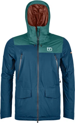 Ortovox 2L Swisswool Sedrun Jacket Men - Petrol Blue